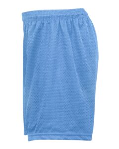 Badger 7216 Women’s Pro Mesh 5″ Solid Liner Shorts – Columbia Blue  (side)