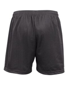 Badger 7216 Women’s Pro Mesh 5″ Solid Liner Shorts – Graphite (back)