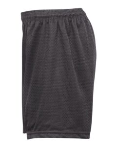 Badger 7216 Women’s Pro Mesh 5″ Solid Liner Shorts – Graphite (side)