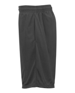 Badger 7219 Men’s Pro Mesh 9″ Shorts with Pockets – Graphite (side)