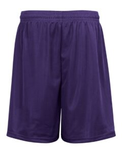 Badger 7239 Men’s Mini Mesh 9” Inseam Shorts – Purple (back)