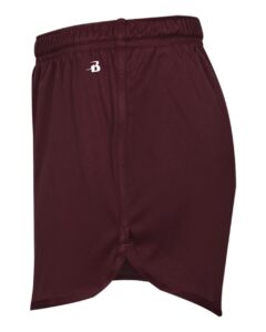 Alleson Athletic 7272 Men’s B-Core Track Shorts – Maroon (side)