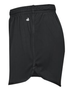 Alleson Athletic 7278 Women’s B-Core Track Shorts – Black (side)