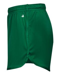 Alleson Athletic 7278 Women’s B-Core Track Shorts – Forest (side)
