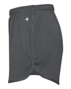 Alleson Athletic 7278 Women’s B-Core Track Shorts – Graphite (side)