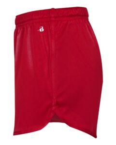 Alleson Athletic 7278 Women’s B-Core Track Shorts – Red (side)