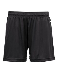 Badger 4116 Women’s B-Core 5″ Inseam Shorts – Black