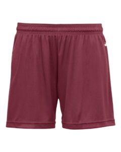 Badger 4116 Women’s B-Core 5″ Inseam Shorts – Cardinal