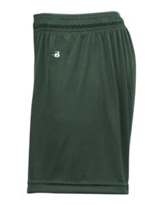 Badger 4116 Women’s B-Core 5″ Inseam Shorts – Forest (side)