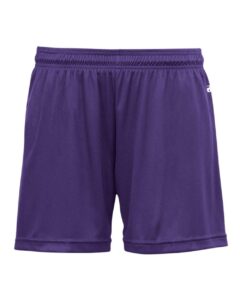 Badger 4116 Women’s B-Core 5″ Inseam Shorts – Purple