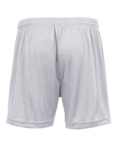 Badger 4116 Women’s B-Core 5″ Inseam Shorts – Silver (back)