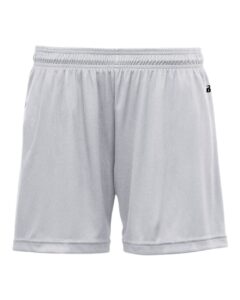 Badger 4116 Women’s B-Core 5″ Inseam Shorts – Silver