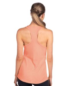Next Level 1533 Women’s Ideal Racerback Tank – Light Orange (on model back)