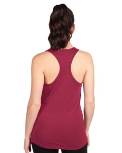 Next Level 1533 Women’s Ideal Racerback Tank – Cardinal (on model back)