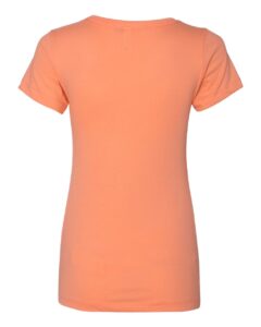 Next Level 1540 Women’s Ideal V-Neck Tee – Light Orange (back)