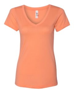 Next Level 1540 Women’s Ideal V-Neck Tee – Light Orange