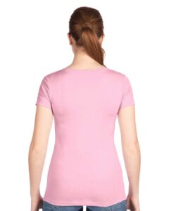 Next Level 1540 Women’s Ideal V-Neck Tee – Lilac (on model back)