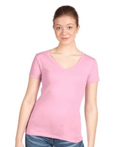 Next Level 1540 Women’s Ideal V-Neck Tee – Lilac (on model)