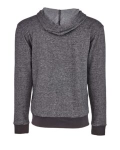 Next Level 9600 Unisex Pacifica Full-Zip Hoodie Sweatshirt – Black (back)