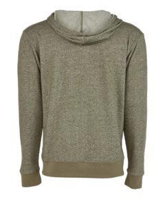 Next Level 9600 Unisex Pacifica Full-Zip Hoodie Sweatshirt – Military Green (back)