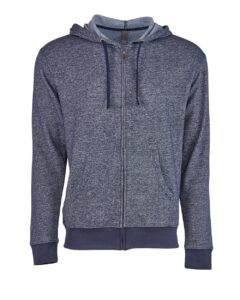 Next Level 9600 Unisex Pacifica Full-Zip Hoodie Sweatshirt – Navy