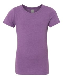 Next Level 3712 Girls’ CVC Princess Tee – Purple Berry