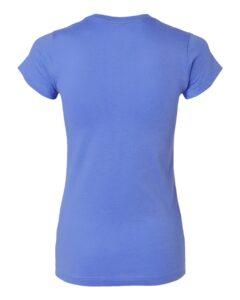 LAT 3616 Women’s Fitted Fine Jersey Tee – Carolina Blue (back)