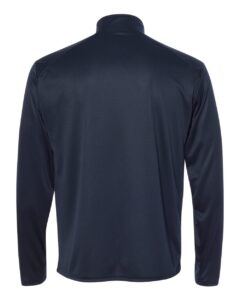 Badger 4102 Men’s B-Core Quarter-Zip Pullover – Navy/ Graphite (back)