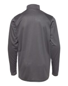 Badger 2102 Youth B-Core Quarter-Zip Pullover – Graphite/ Black (back)