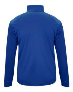 Badger 2102 Youth B-Core Quarter-Zip Pullover – Royal/ Graphite (back)