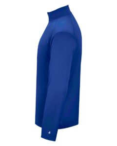 Badger 2102 Youth B-Core Quarter-Zip Pullover – Royal/ Graphite (side)