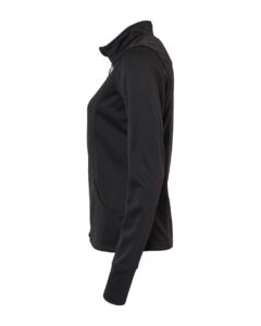 Independent Trading Co. EXP60PAZ Women’s Poly-Tech Full-Zip Track Jacket – Black (side)