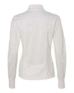 Independent Trading Co. EXP60PAZ Women’s Poly-Tech Full-Zip Track Jacket – White (back)