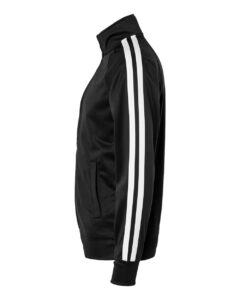 Independent Trading Co. EXP70PTZ Men’s Lightweight Poly-Tech Full-Zip Track Jacket – Black (side)