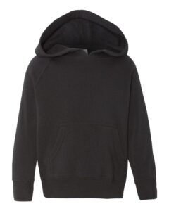 Independent Trading Co. PRM10TSB Toddler Special Blend Hooded Raglan Sweatshirt – Black