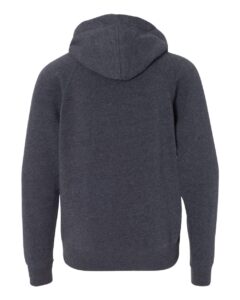 Independent Trading Co. PRM15YSB Youth Lightweight Special Blend Raglan Hooded Sweatshirt – Midnight Navy (back)