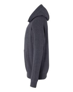 Independent Trading Co. PRM15YSB Youth Lightweight Special Blend Raglan Hooded Sweatshirt – Midnight Navy (side)
