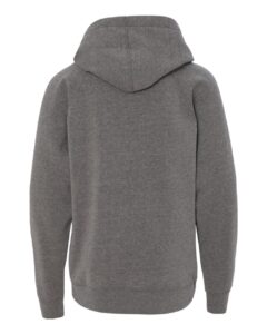 Independent Trading Co. PRM15YSB Youth Lightweight Special Blend Raglan Hooded Sweatshirt – Nickel (back)
