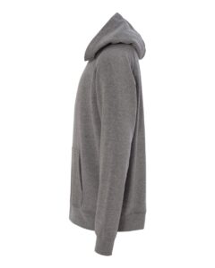 Independent Trading Co. PRM15YSB Youth Lightweight Special Blend Raglan Hooded Sweatshirt – Nickel (side)