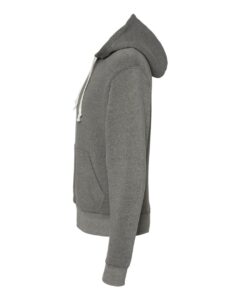 J. America 8872 Men’s Triblend Full-Zip Hooded Sweatshirt – Smoke Triblend (side)