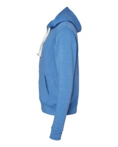 J. America 8872 Men’s Triblend Full-Zip Hooded Sweatshirt – Cool Royal Triblend (side)