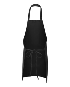 Q-Tees Q2010 Butcher Apron – Black (back)