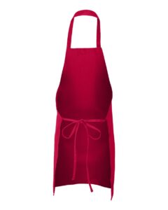 Q-Tees Q2010 Butcher Apron – Red (back)