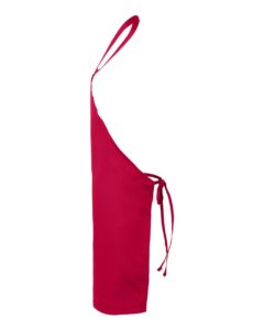 Q-Tees Q2010 Butcher Apron – Red (side)
