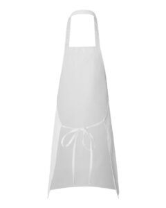 Q-Tees Q2010 Butcher Apron – White (back)