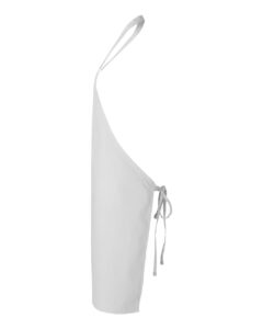 Q-Tees Q2010 Butcher Apron – White (side)