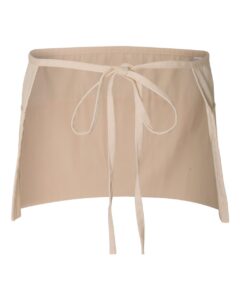 Q-Tees Q2115 Waist Apron with Pockets – Natural (back)