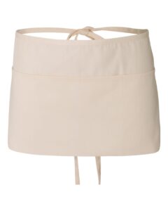 Q-Tees Q2115 Waist Apron with Pockets – Natural