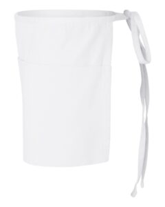 Q-Tees Q2115 Waist Apron with Pockets – White (side)