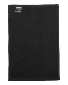 Q-Tees T18 Budget Rally Towel – Black (back)